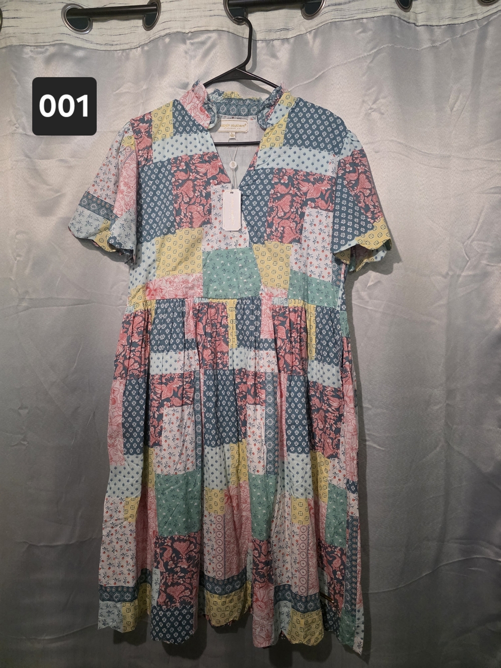 Simply Southern Cottagecore Inspired Patchwork Midi Dress